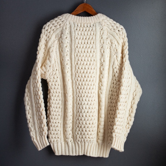 Vintage Wool Ireland Malinmor Fisherman Sweater - Picture 7 of 7